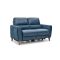 Casa Archie 2 Seater Power Recliner Leather Sofa, Altara Denim