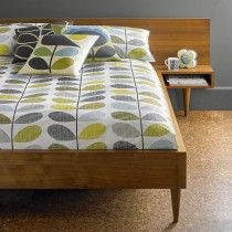 Orla Kiely Scribble Stem Housewife Pillowcase Pair, Seagrass